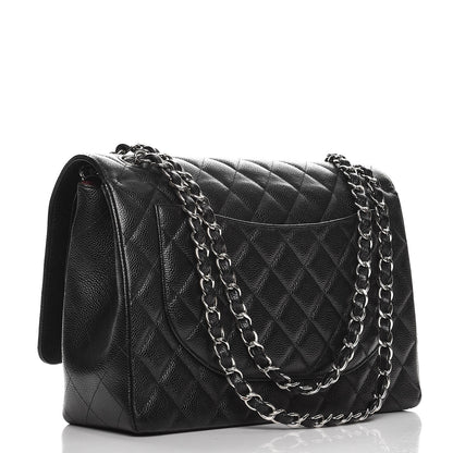 Chanel Caviar Quilted Maxi Double Flap Black 3 of 14