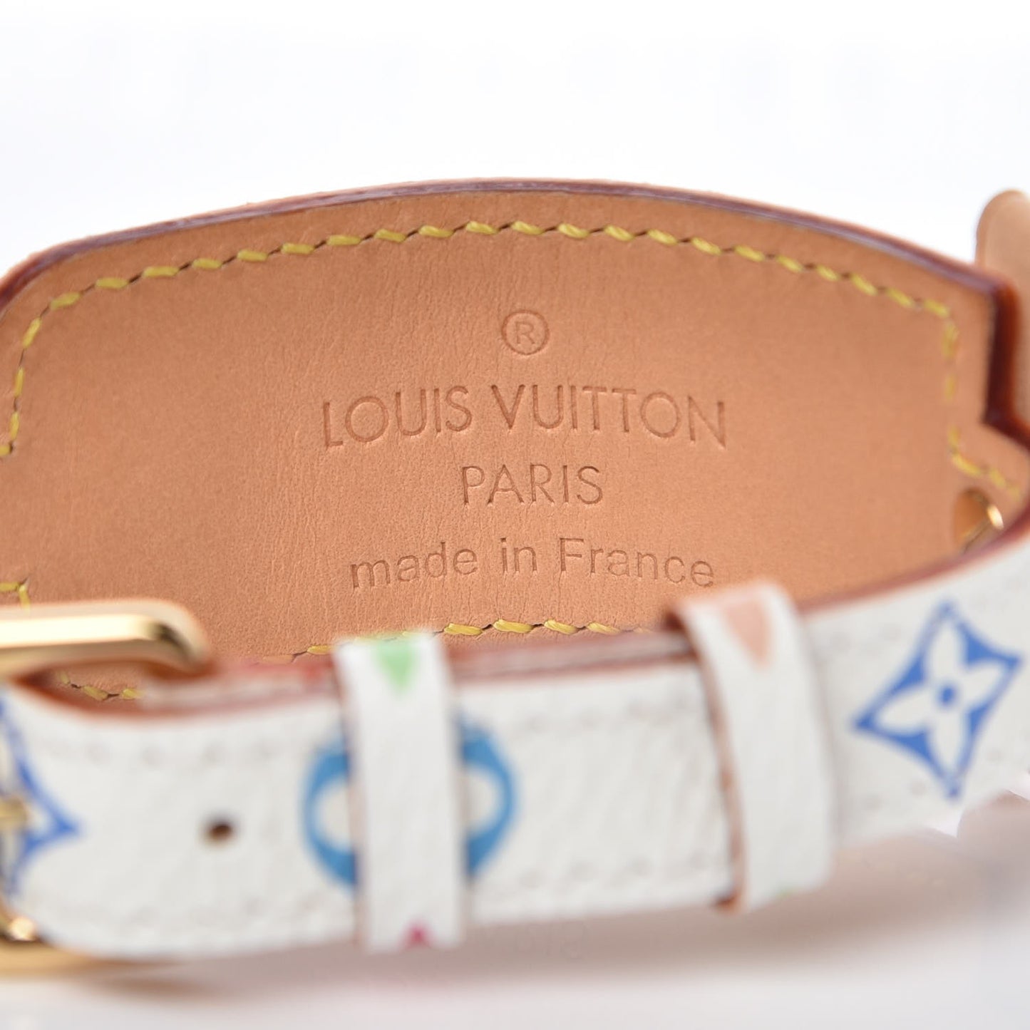 Monogram Multicolor Address Wish Bracelet White