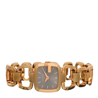 Gucci Stainless Steel 24mm G-Gucci Square Quartz Watch Brown 2 of 4