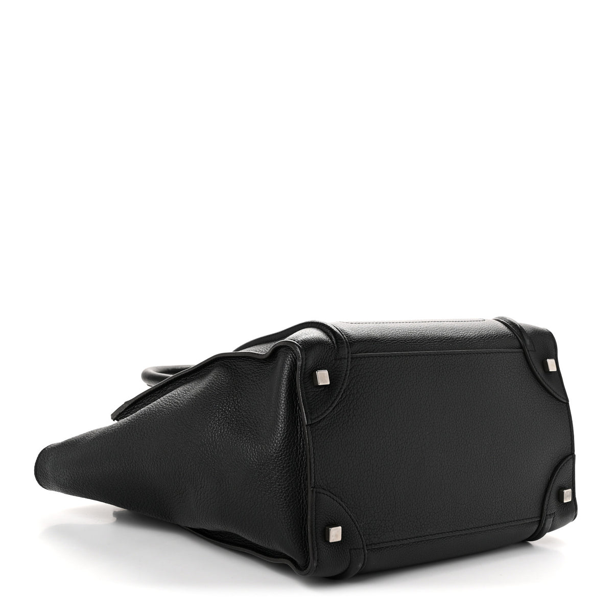 Celine Drummed Calfskin Mini Luggage Black 4 of 11