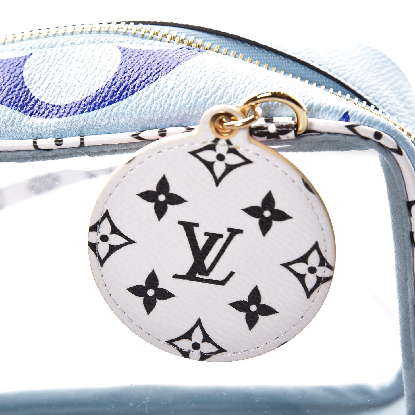 Monogram Giant Portofino Beach Pouch Blue