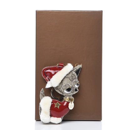 Gucci Monogram Brando Guccioli Holiday Chihuahua Key Charm 3 of 3