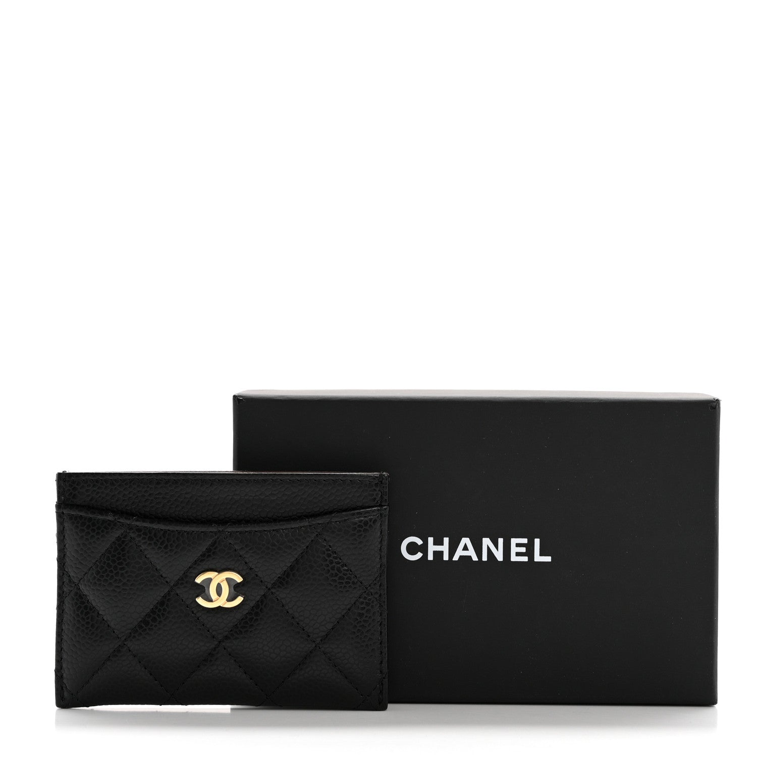 Chanel Caviar Quilted Card Holder Black 9 of 9