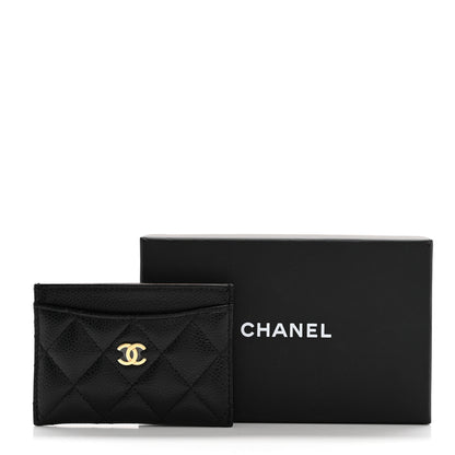 Chanel Caviar Quilted Card Holder Black 9 of 9