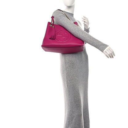 Gucci Cellarius Calfskin Medium Soho Chain Shoulder Bag Bright Bouganville 2 of 10