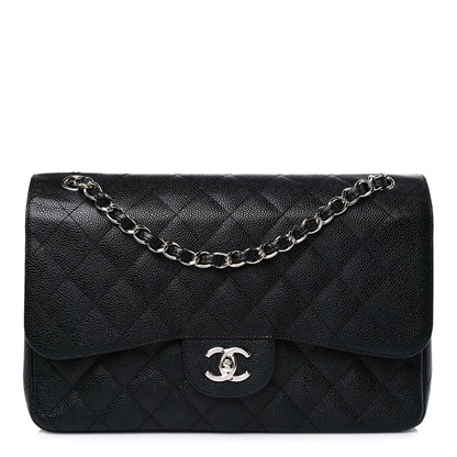 Chanel Caviar Quilted Jumbo Double Flap Black 1 of 11