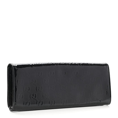 Gucci Patent Microguccissima Small Broadway Clutch Black 3 of 8