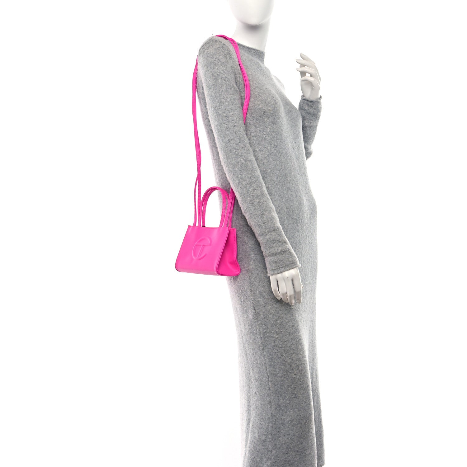Telfar Vegan Leather Small Shopping Bag Azalea 2 of 8