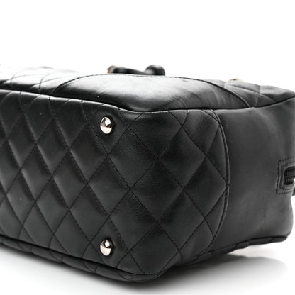 Chanel Calfskin Quilted Large Cambon Bowler Black 10 of 12
