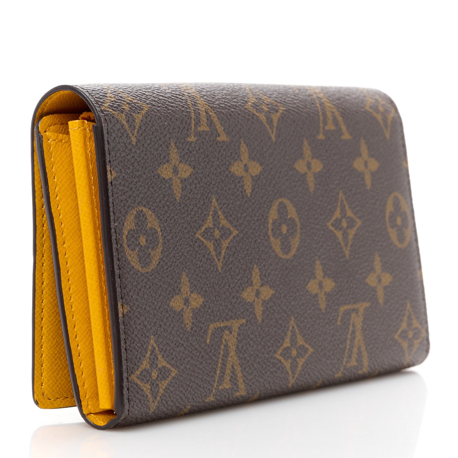 Louis Vuitton Monogram 2022 Christmas Animation New York Soho Wallet Yellow 3 of 13