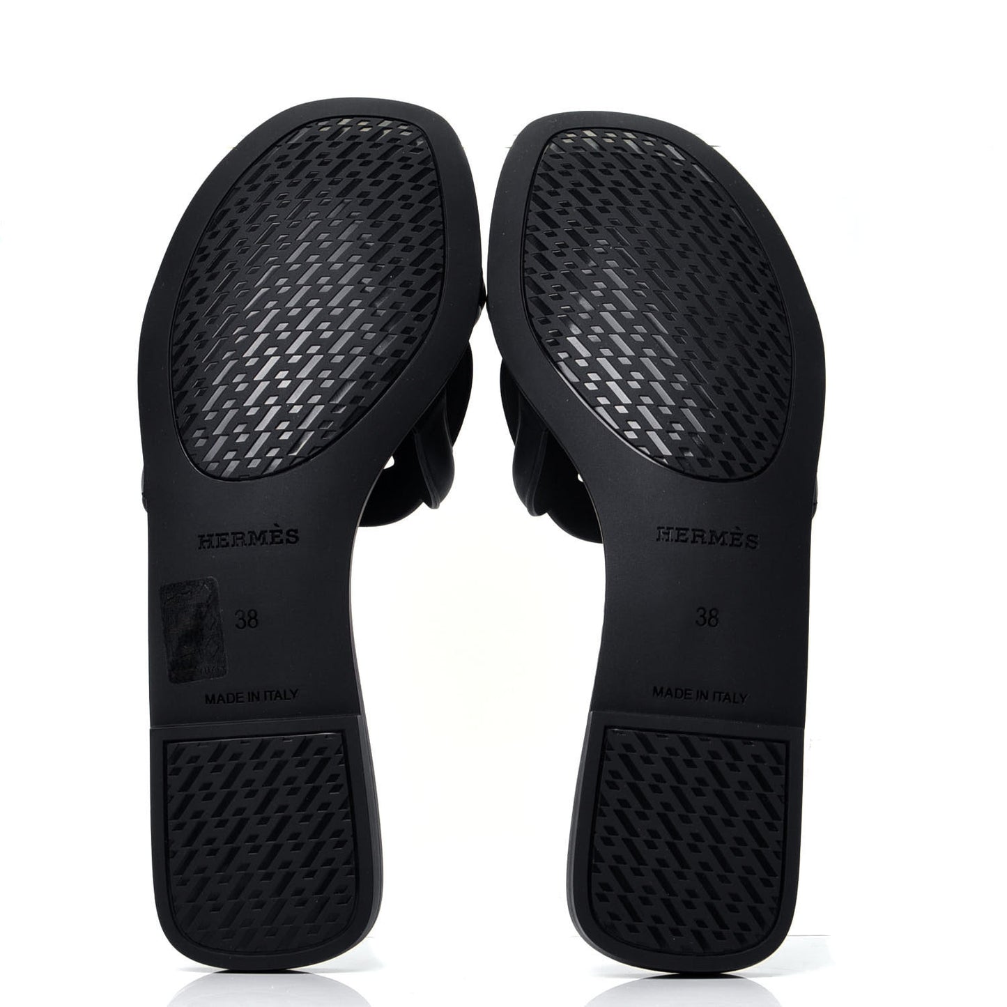Rubber Aloha Sandals 38 Black