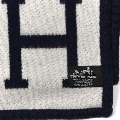 Hermes Wool Cashmere Avalon III Blanket Caban Ecru 3 of 3
