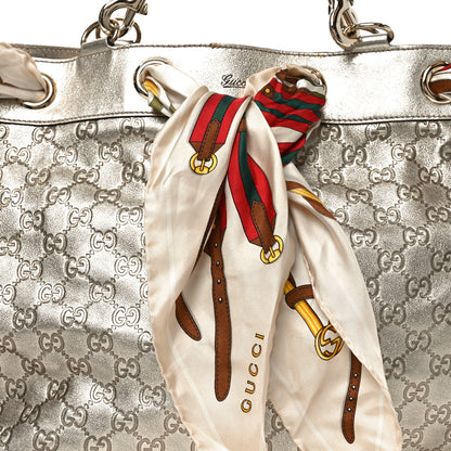 Gucci Metallic Guccissima Large Positano Tote Gold 8 of 11