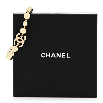 Chanel Metal Beaded CC Bracelet Gold 5 of 5