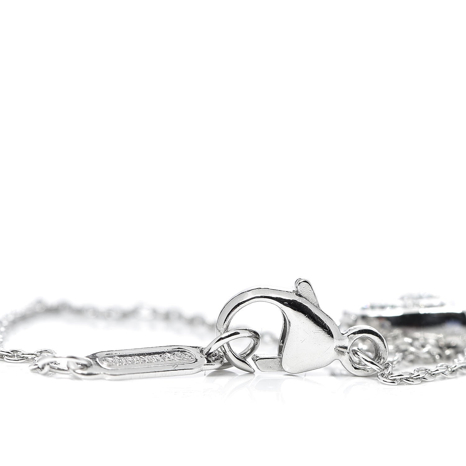Tiffany Platinum Diamond Hearts Bracelet 4 of 6