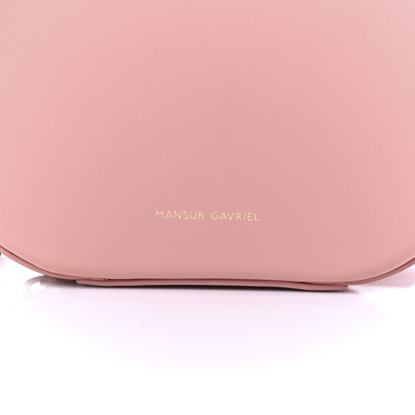 Calfskin Circle Crossbody Bag Light Pink