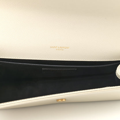 Saint Laurent Grain De Poudre Medium Classic Monogram Kate Satchel Crema Soft 5 of 9