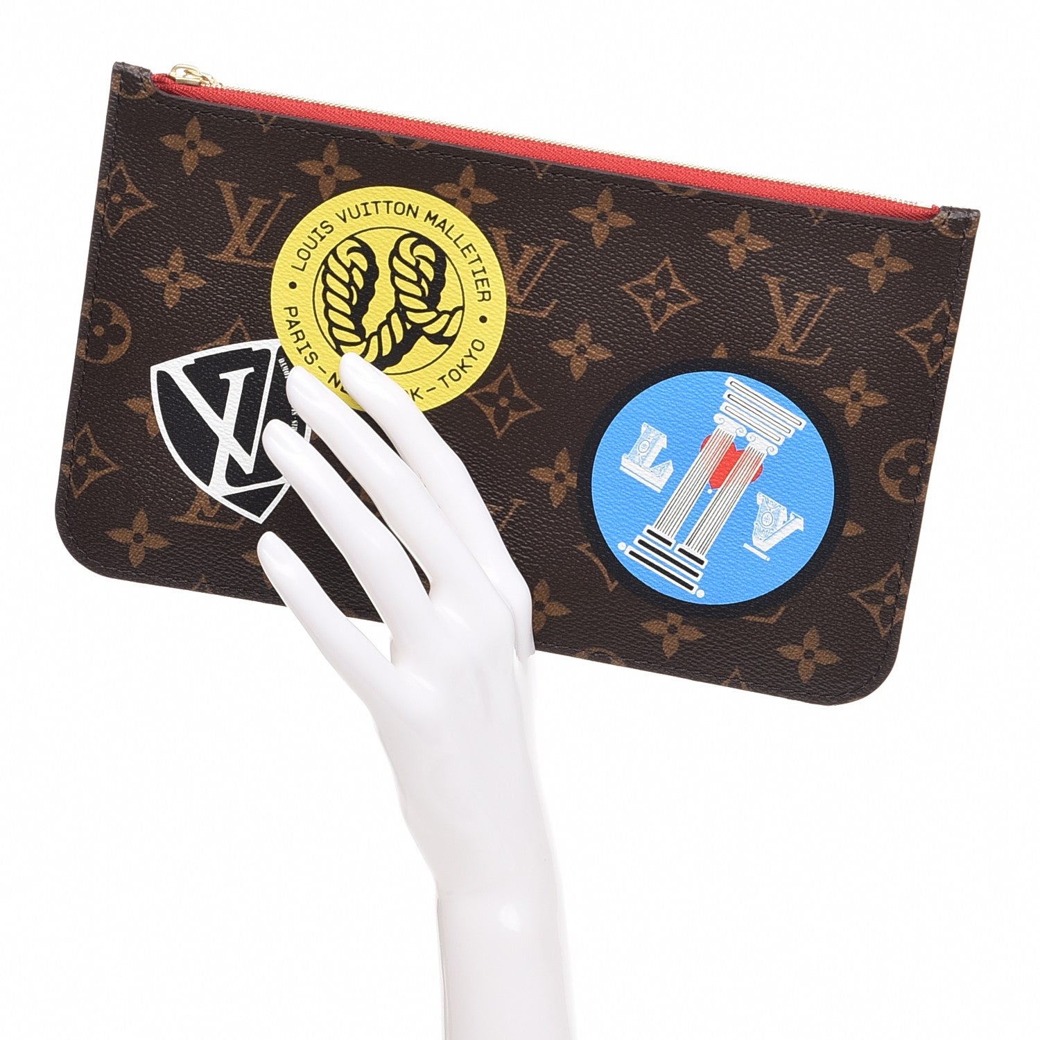 Louis Vuitton Monogram World Tour Neverfull MM GM Pochette 2 of 8