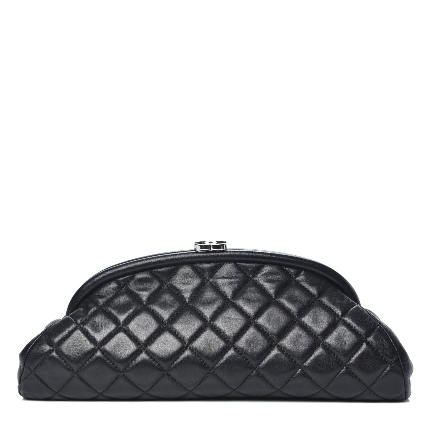Lambskin Quilted Timeless Clutch Black