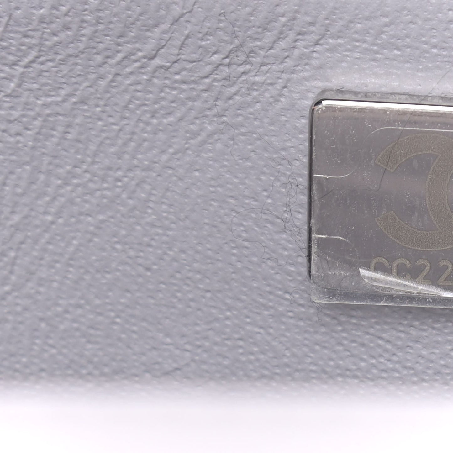 Lambskin Quilted Mini Rectangular Flap Grey