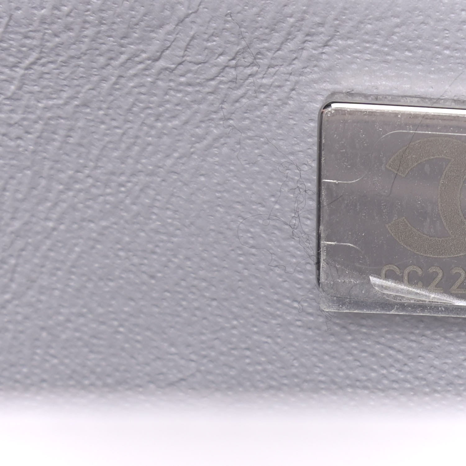 Chanel Lambskin Quilted Mini Rectangular Flap Grey 7 of 12