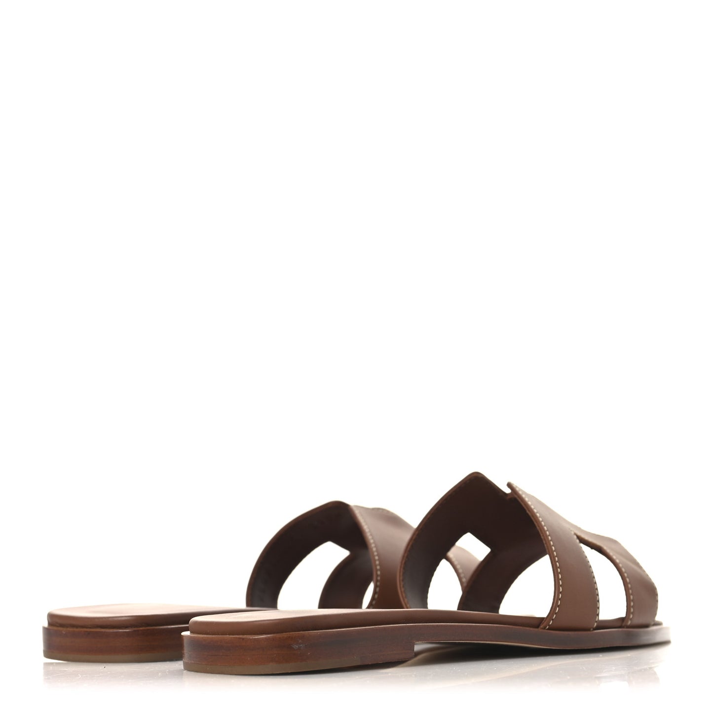 Box Calfskin Oran Sandals 37.5 Gold