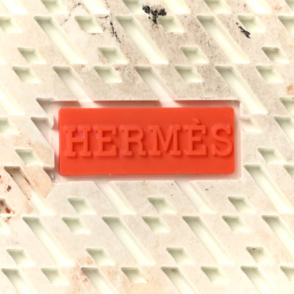 Hermes Canvas Calfskin Get Sneakers 39.5 Prunoir White 7 of 9