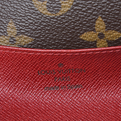 Louis Vuitton Monogram Emilie Wallet Red 6 of 8
