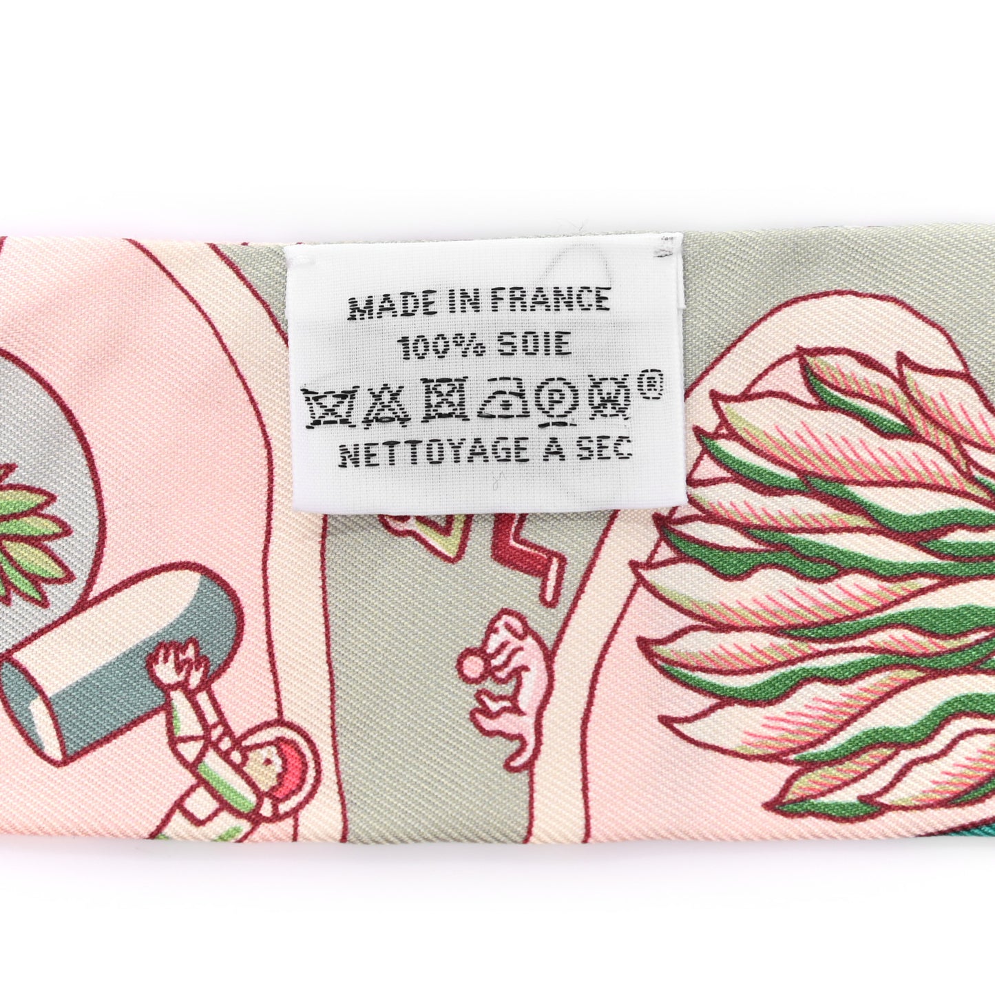 Silk Exposition Universelle Twilly Rose Poudre Vert