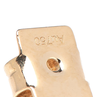 Gucci 18K Yellow Gold Running G Drop Earrings 4 of 5