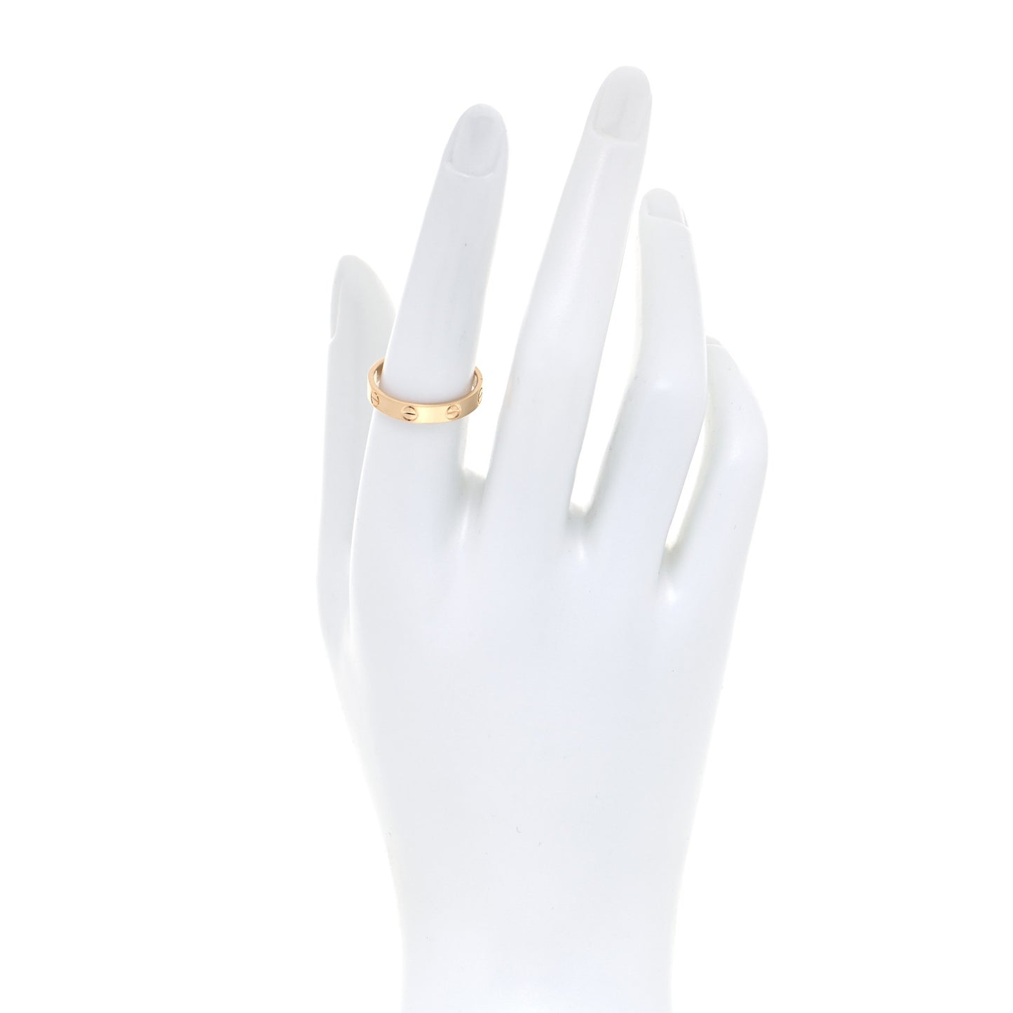 18K Yellow Gold 3.5mm LOVE Wedding Band Ring 55 7.25