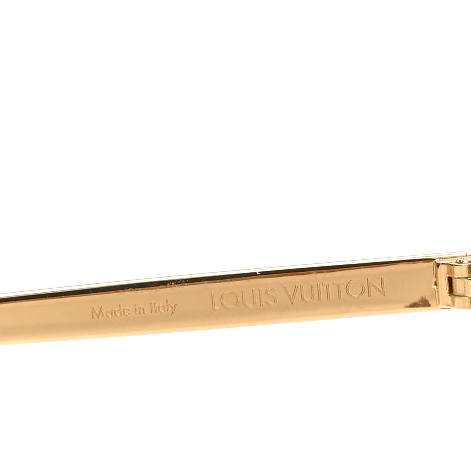 Louis Vuitton Metal LV Golden Mask Sunglasses Z1717U Gold 1778438