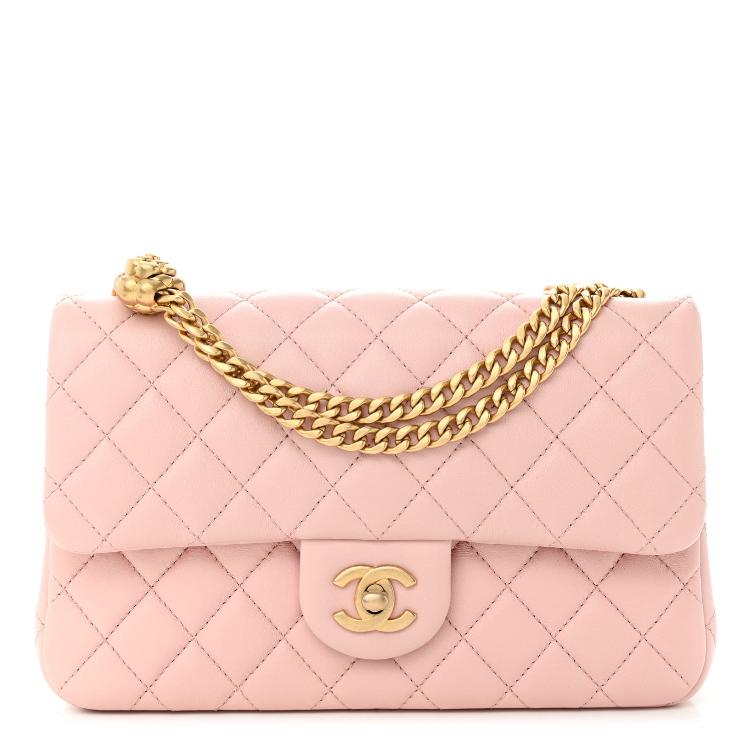 Chanel Lambskin Quilted Small Sweet Camellia Flap Light Pink 1 of 10