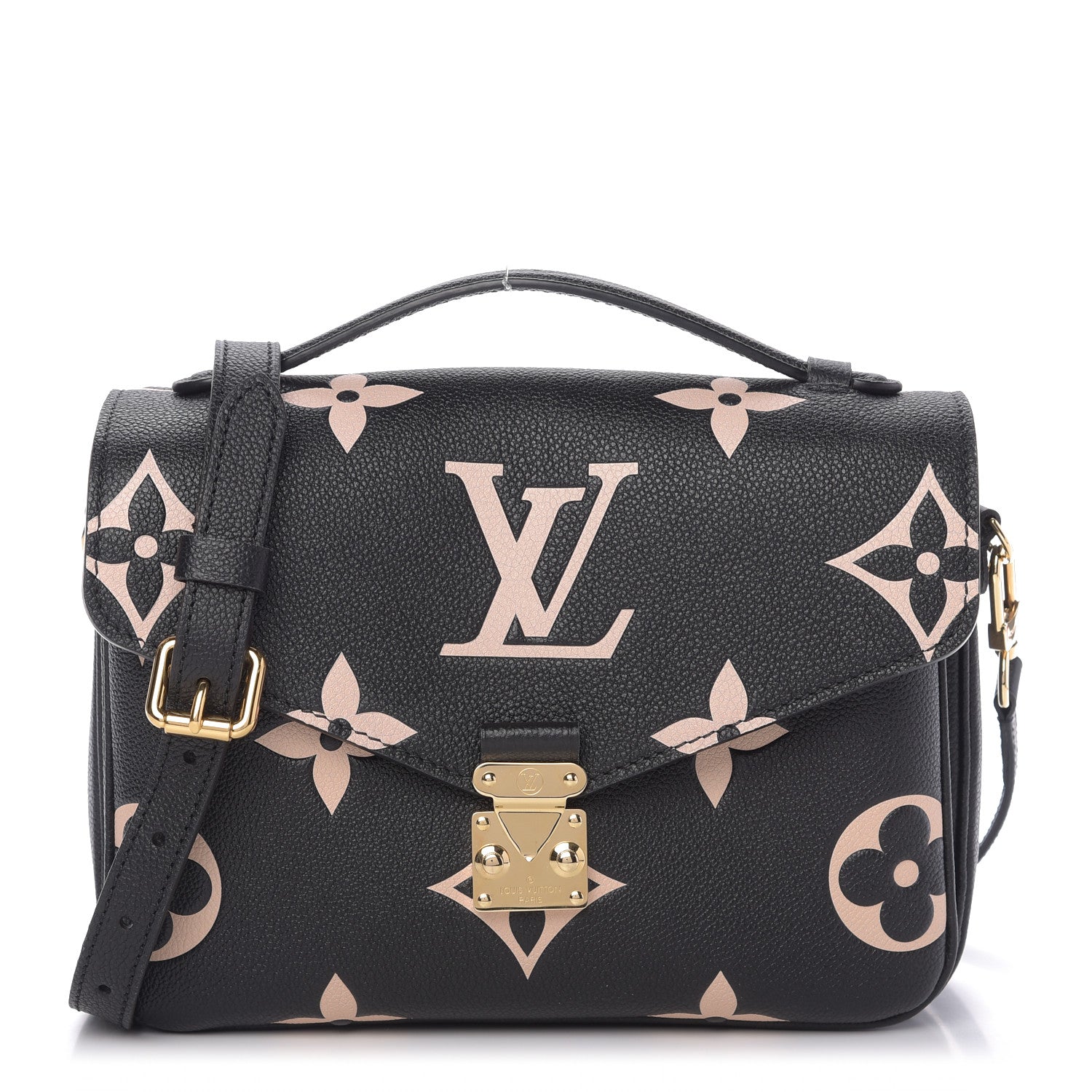 Louis Vuitton Empreinte Monogram Giant Pochette Metis Black Beige 1 of 9