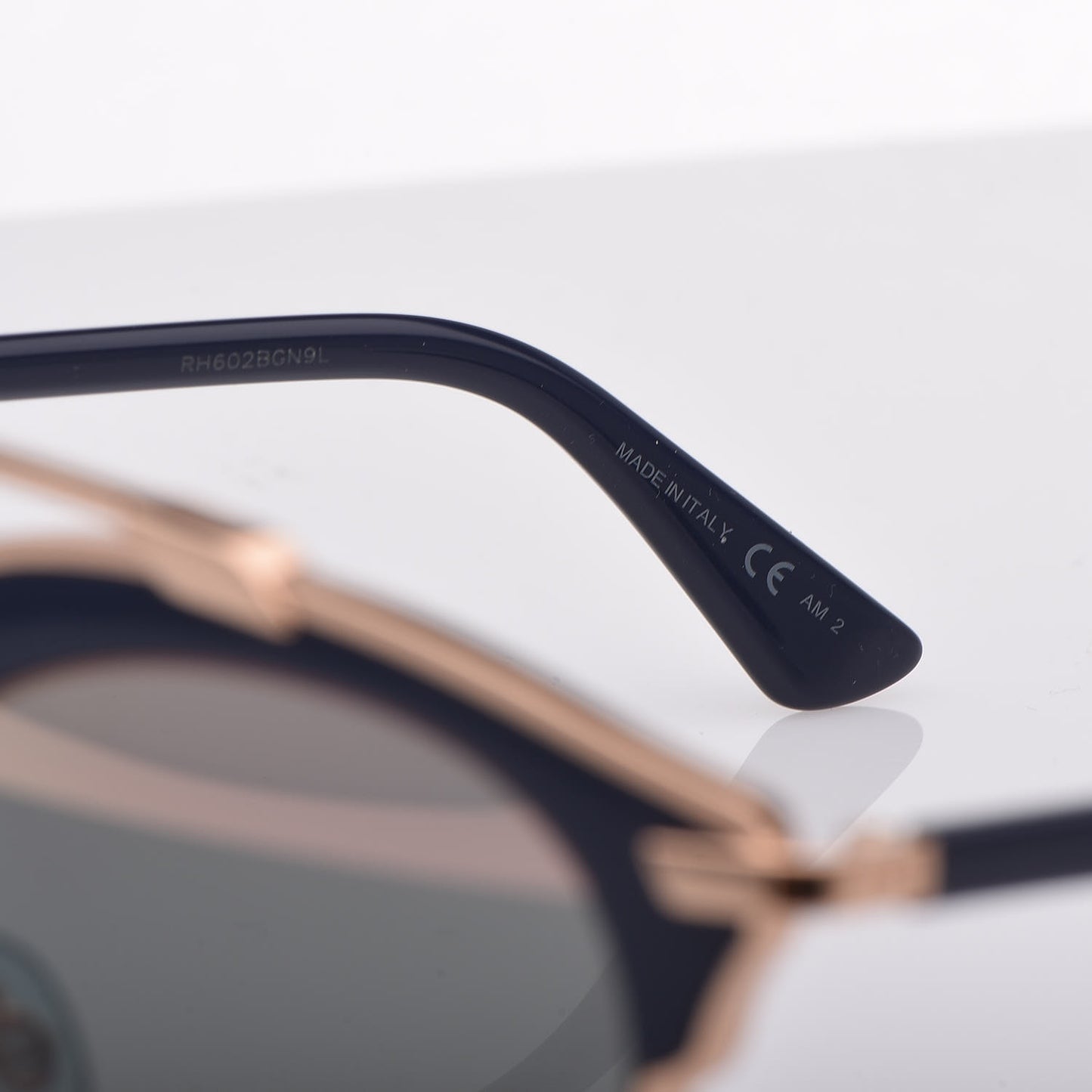 Mirrored So Real Sunglasses Rose Gold Blue