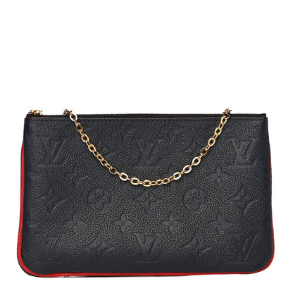 Louis Vuitton Empreinte Double Zip Pochette Marine Rouge 1 of 16