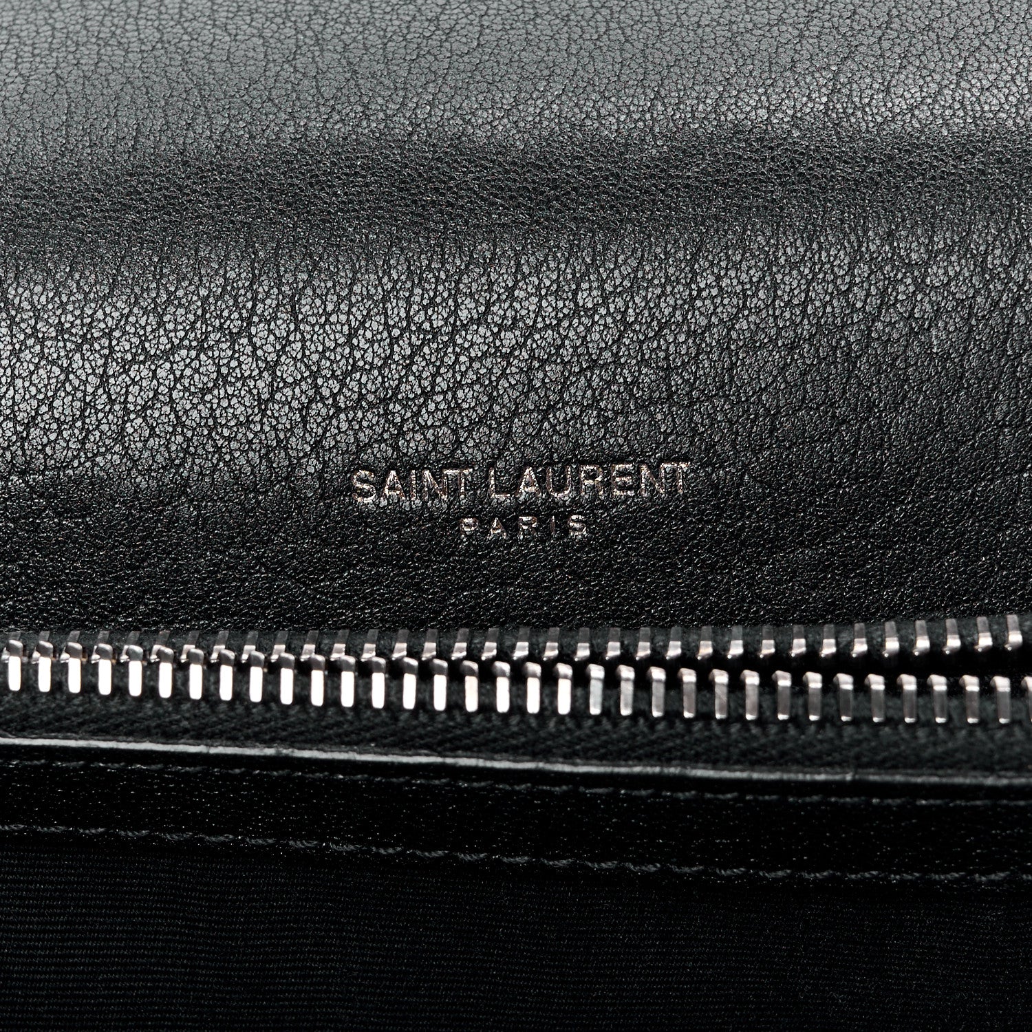 Saint Laurent Sheepskin Matelasse Chevron Monogram Medium College Bag Black 6 of 13