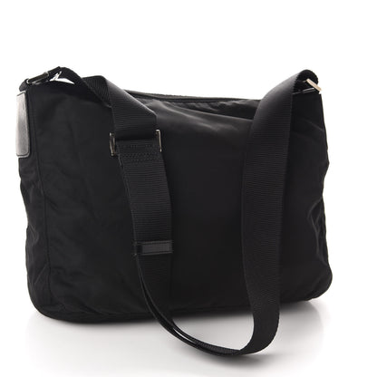 Prada Nylon Flat Messenger Bag Black 3 of 10