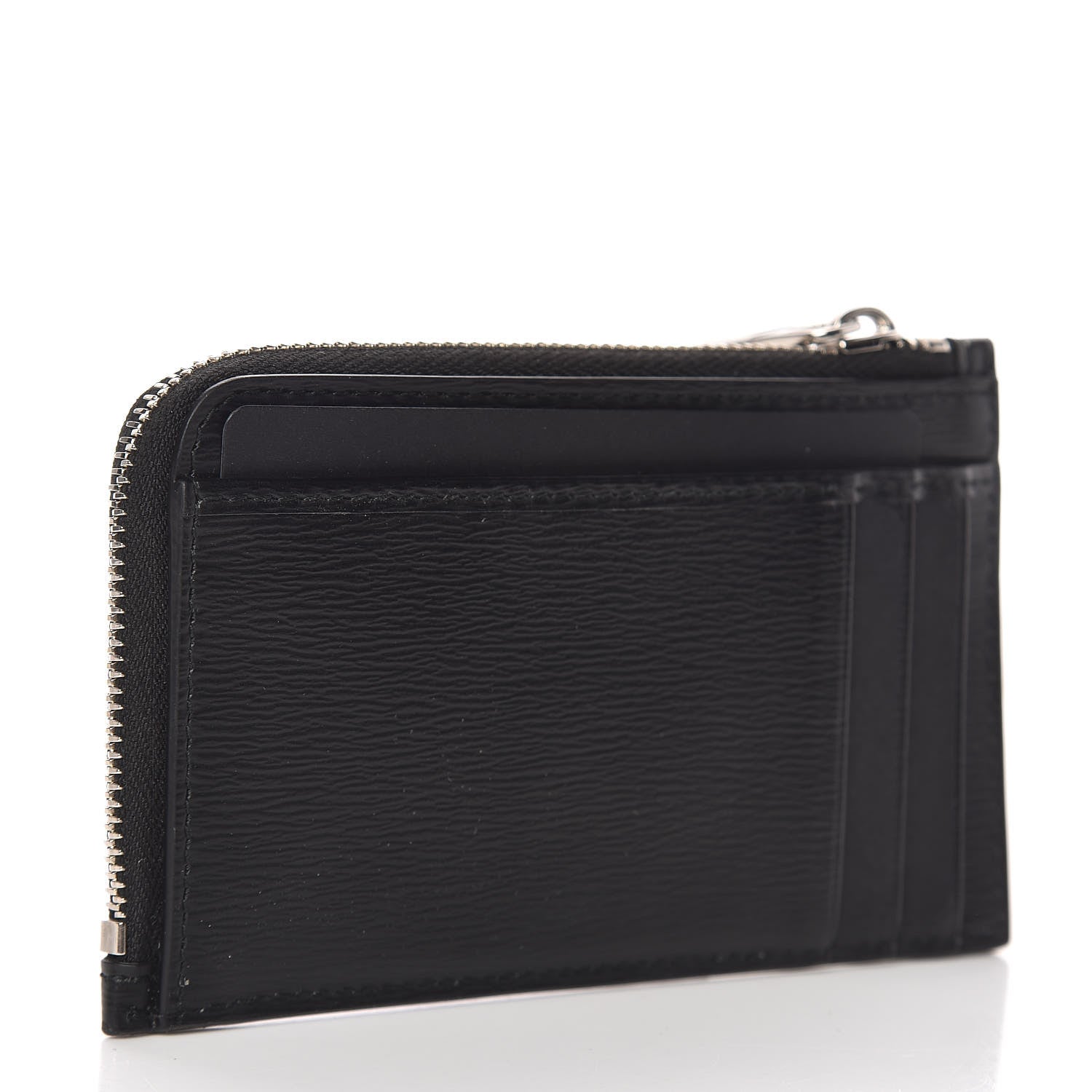 Christian Dior Calfskin Infinite Zipped Card Holder Black 3 of 7