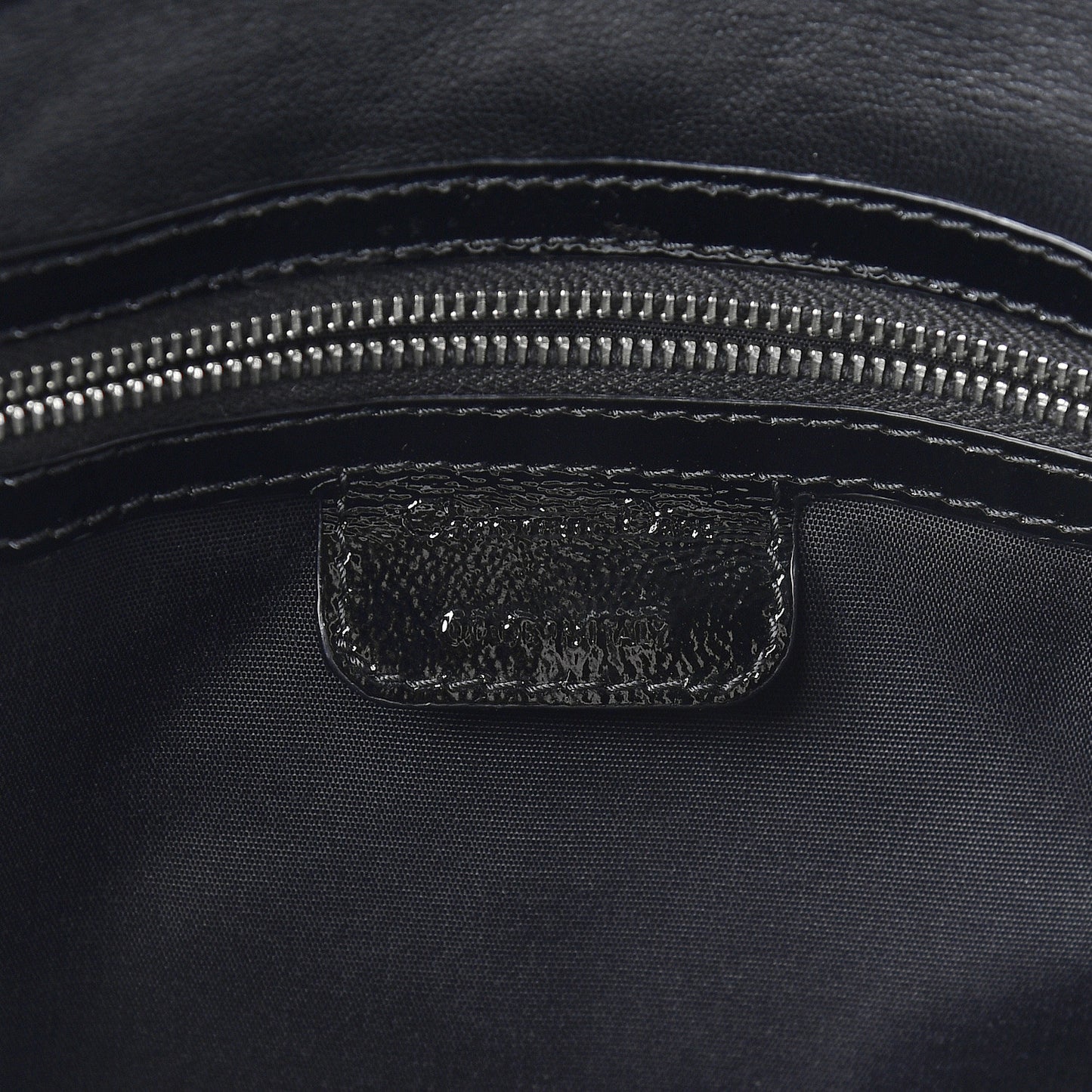 Patent Lambskin Cannage Rendezvous Flap Black