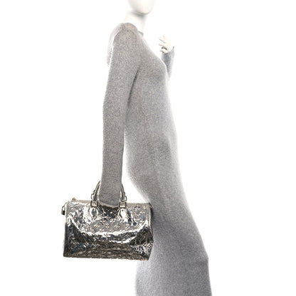 Louis Vuitton Monogram Miroir Speedy 30 Silver 2 of 9