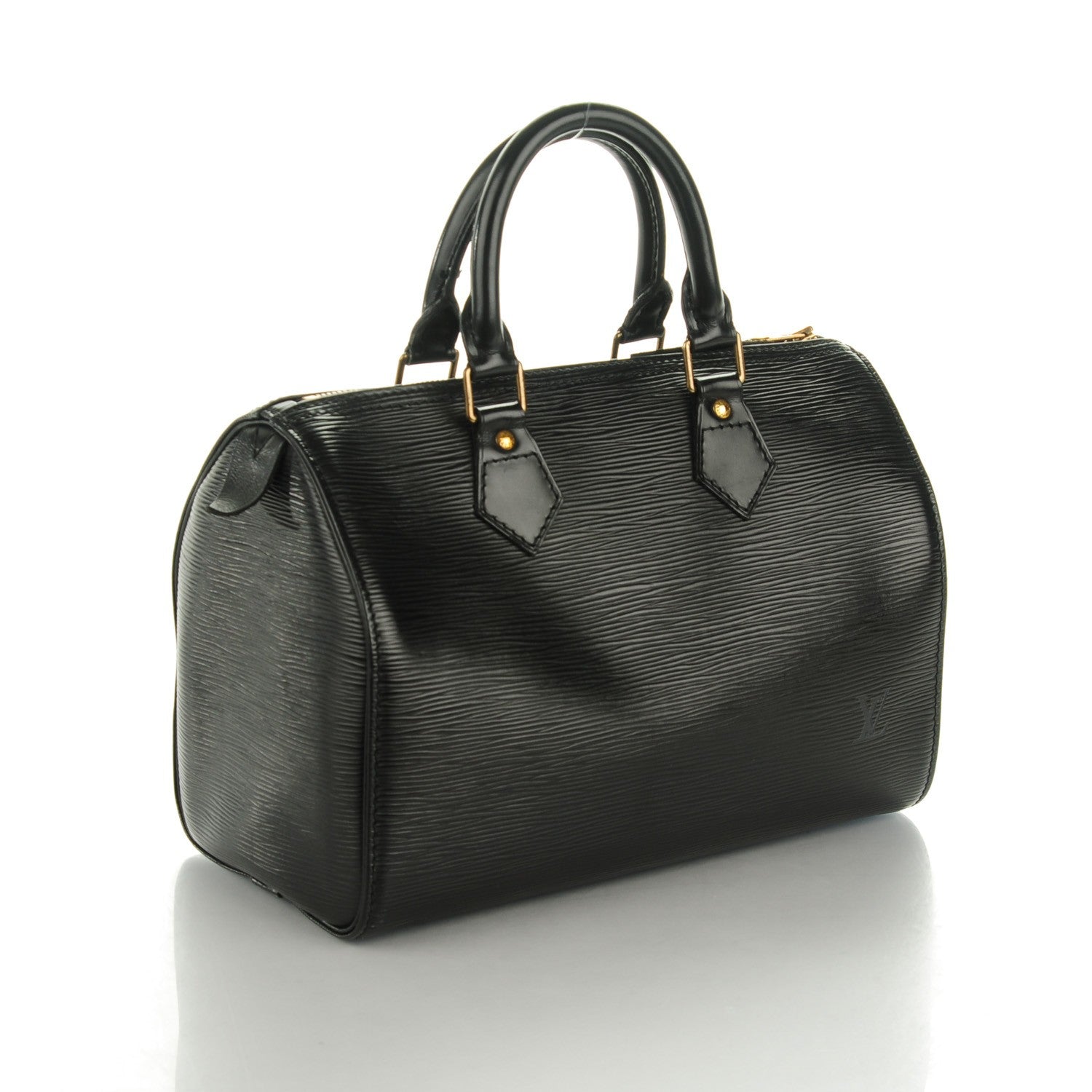 Louis Vuitton Epi Speedy 25 Black 3 of 7