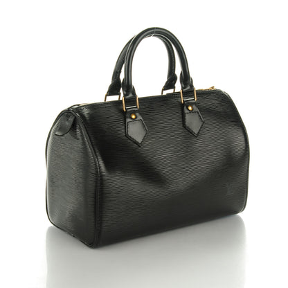 Louis Vuitton Epi Speedy 25 Black 3 of 7
