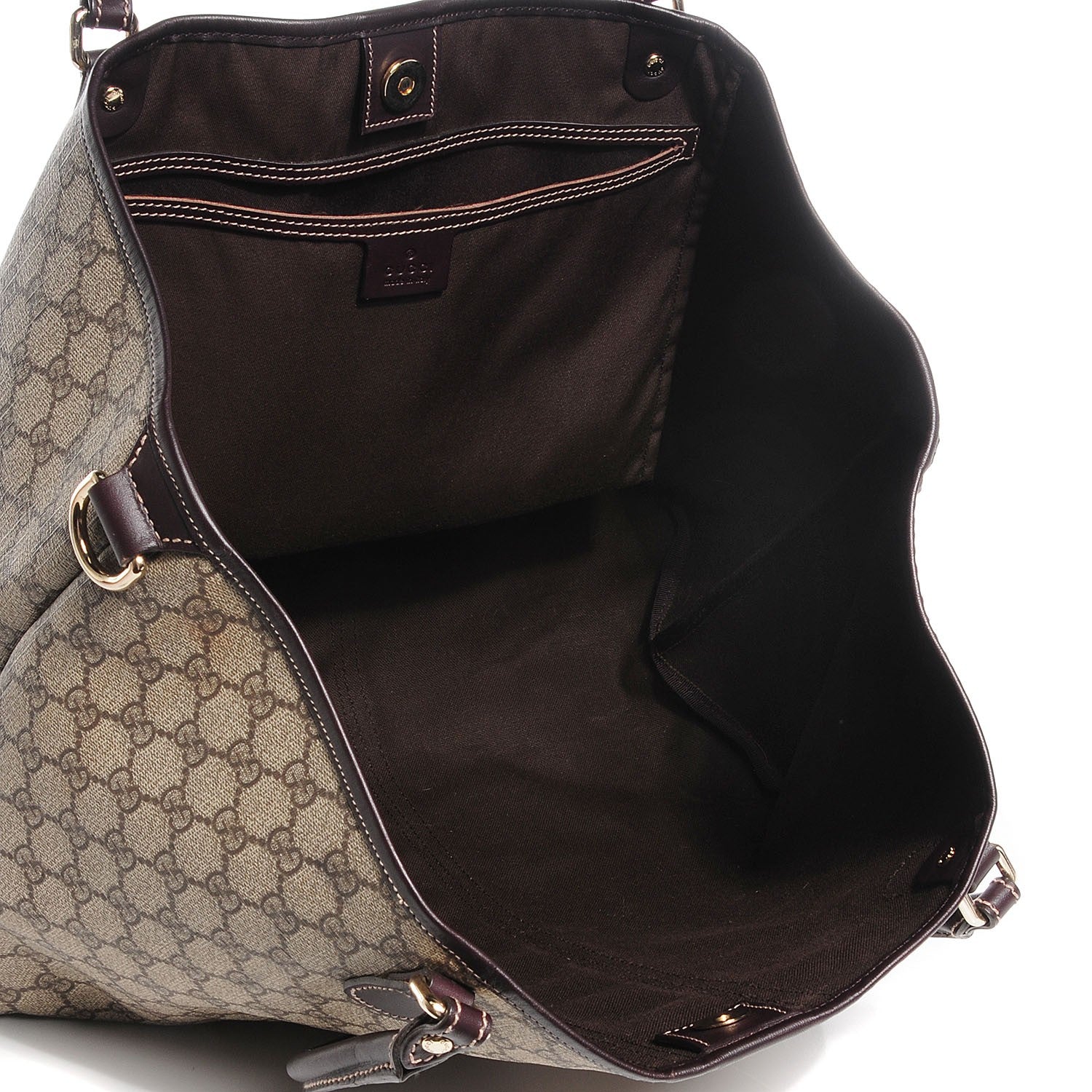 Gucci GG Plus Monogram Web Large Joy Tote Dark Brown 5 of 10