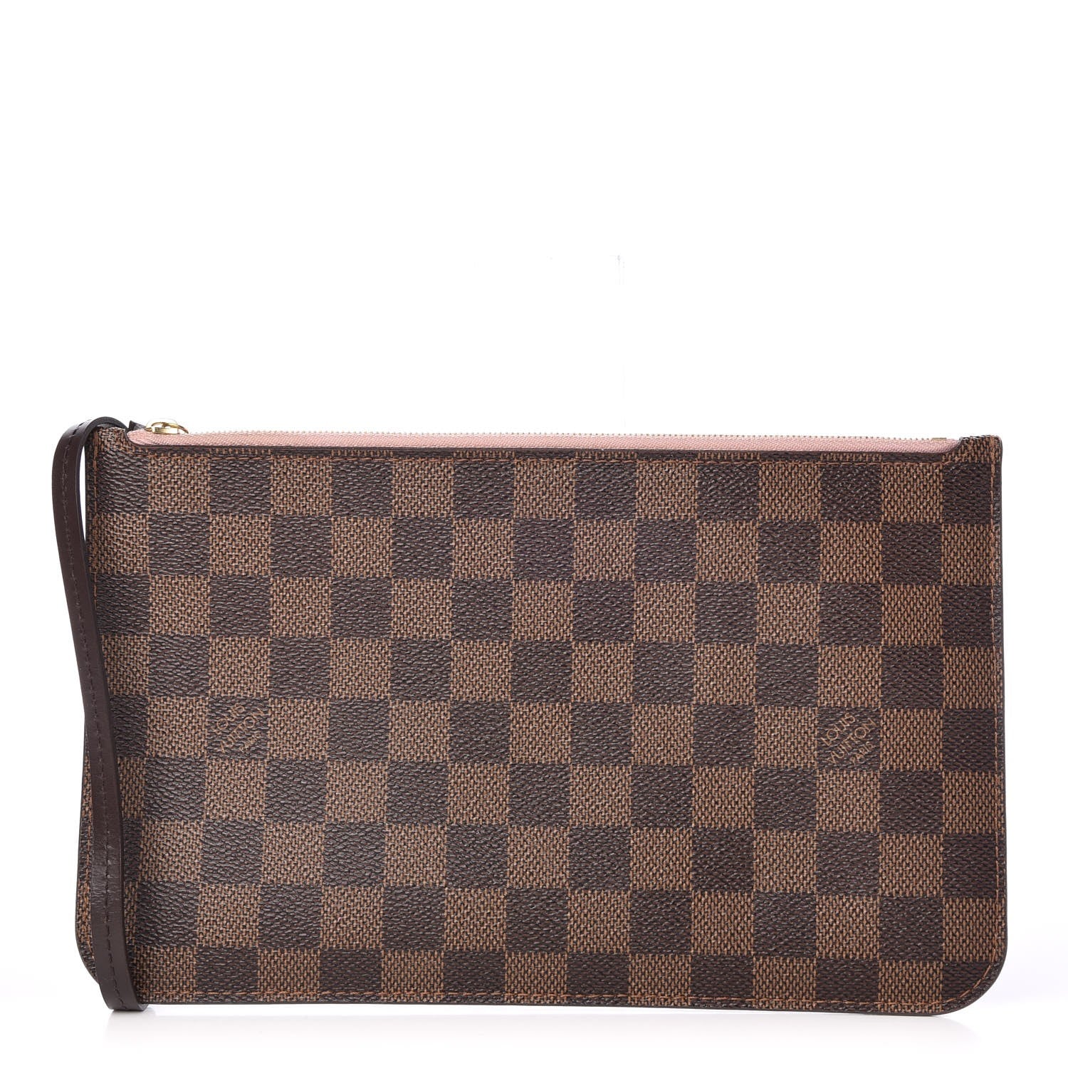 Louis Vuitton Damier Ebene Neverfull MM GM Pochette Rose Ballerine 1 of 8