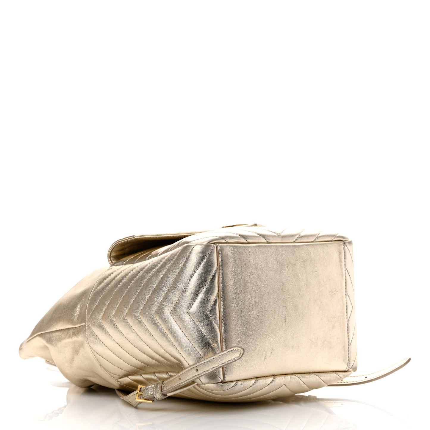 Lambskin Matelasse Monogram Joe Backpack Pale Gold