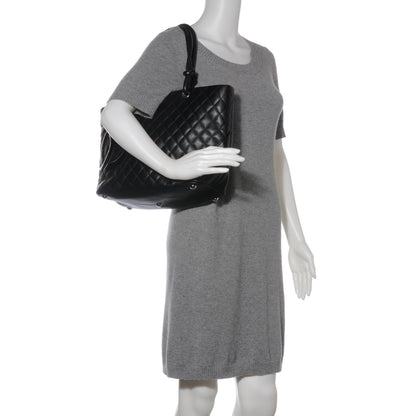 Chanel Calfskin Quilted Large Cambon Tote Black 2 of 8