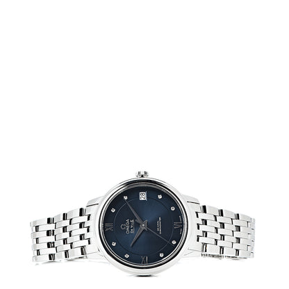 Omega Stainless Steel Diamond 32.7mm De Ville Co-Axil Chronometer Automatic Watch Blue 424.10.33.20.53.001 3 of 8