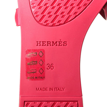 Hermes Rubber Aloha Sandals 36 Rose Baie 5 of 5