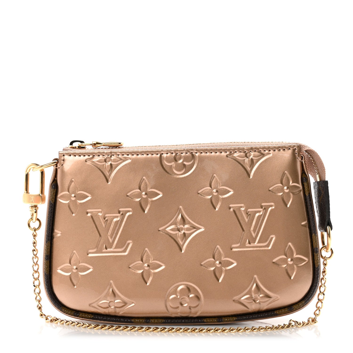 Louis Vuitton Metallic Vernis Mini Pochette Accessories Rose Gold 1 of 6